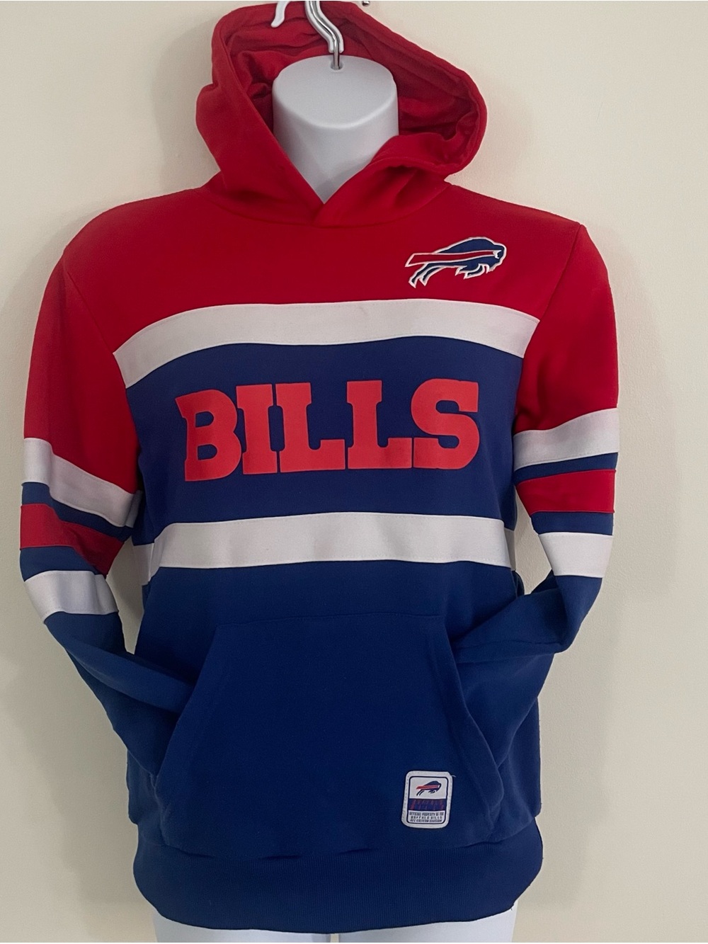 Buffalo Bills New Era Colorblock Pullover Hoodie Men's Adult Small NFL